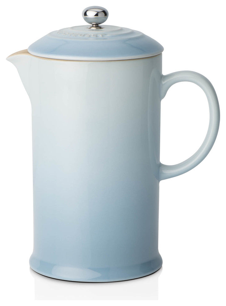 Le Creuset Stoneware Cafeteria With Metal Press, Coastal Blue