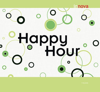 Happy Hour, Modern Fresh Trendy Bloom Lines Retro White Wallpaper Roll