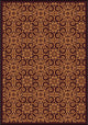 Any Day Matinee Rug, Antique-Style Scroll, Burgundy, 7'8"x10'9"