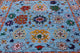 6' Square Hand-Knotted Turkish Oushak Wool Rug - Q13332