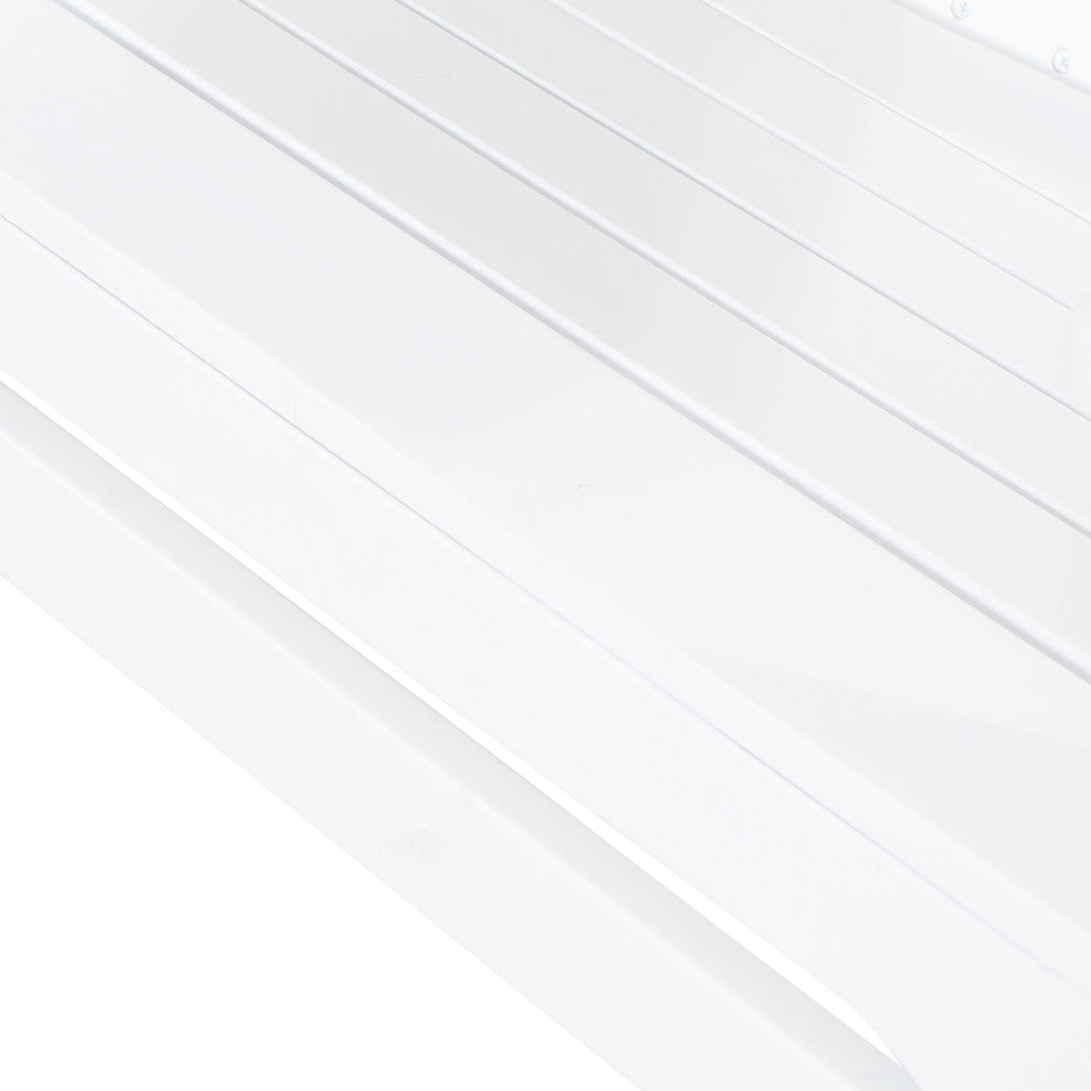 Gurekam Outdoor Foldable Adirondack Chairs, Set of 2, White