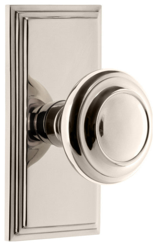 Carre Plate Dummy, Circulaire Knob, Polished Nickel, 810965