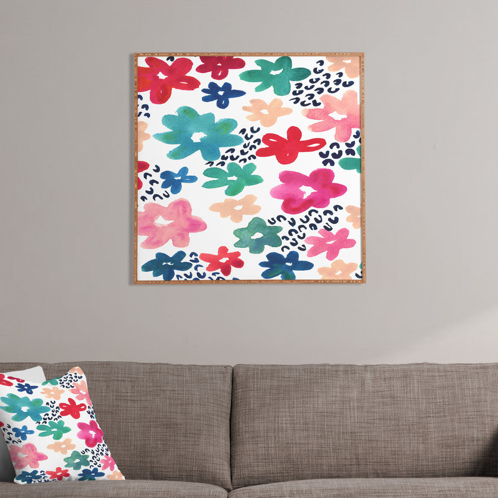 Deny Designs Kerri Satava Flower Pop Framed Wall Art