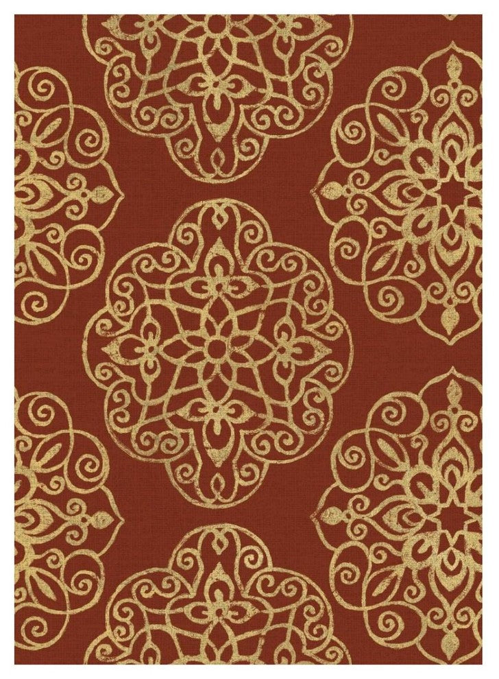 "Kolam Pattern II" Digital Paper Print by Daphne Brissonnet, 14"x18"