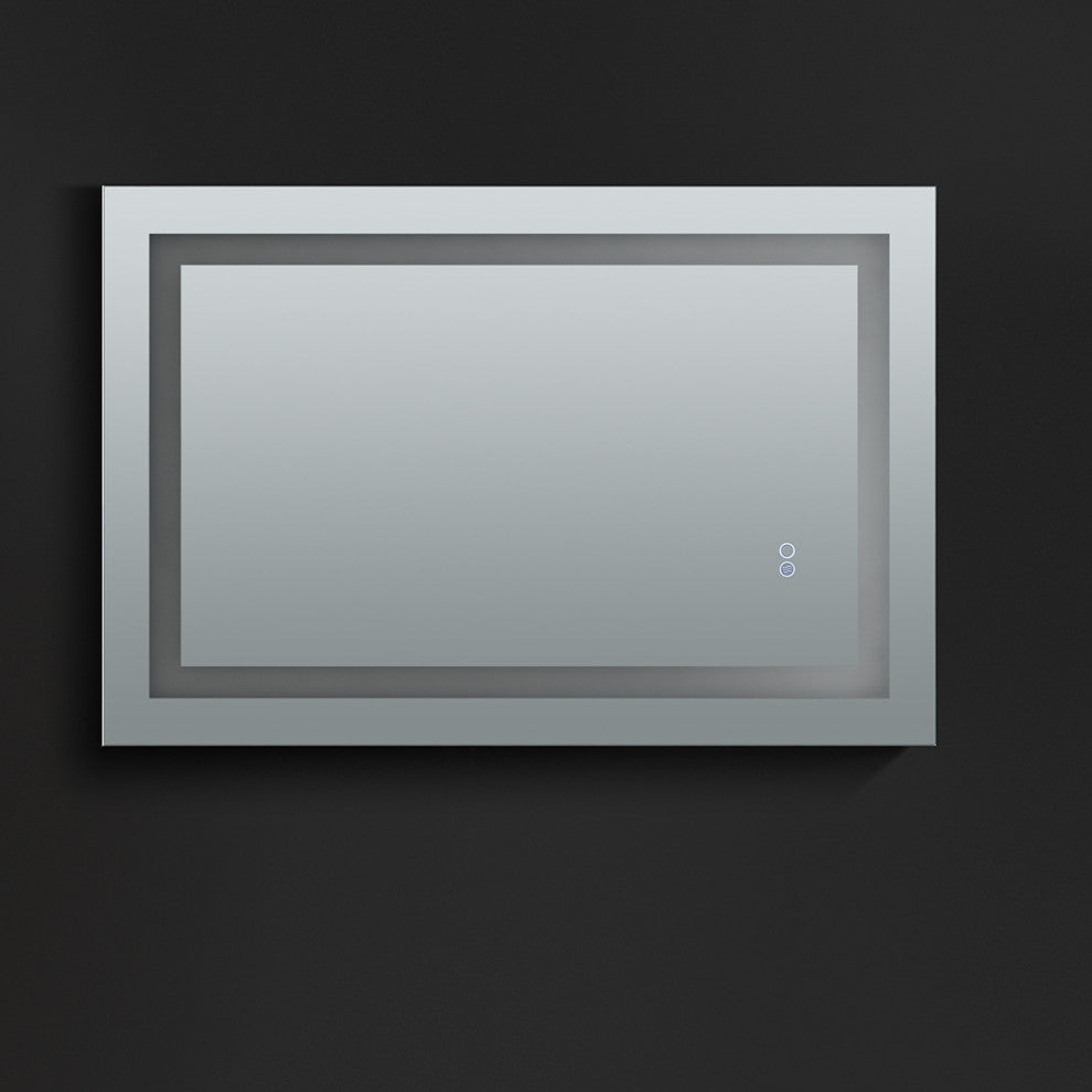 Santo 24"x36" Bathroom Mirror With LED Lighting and Defogger