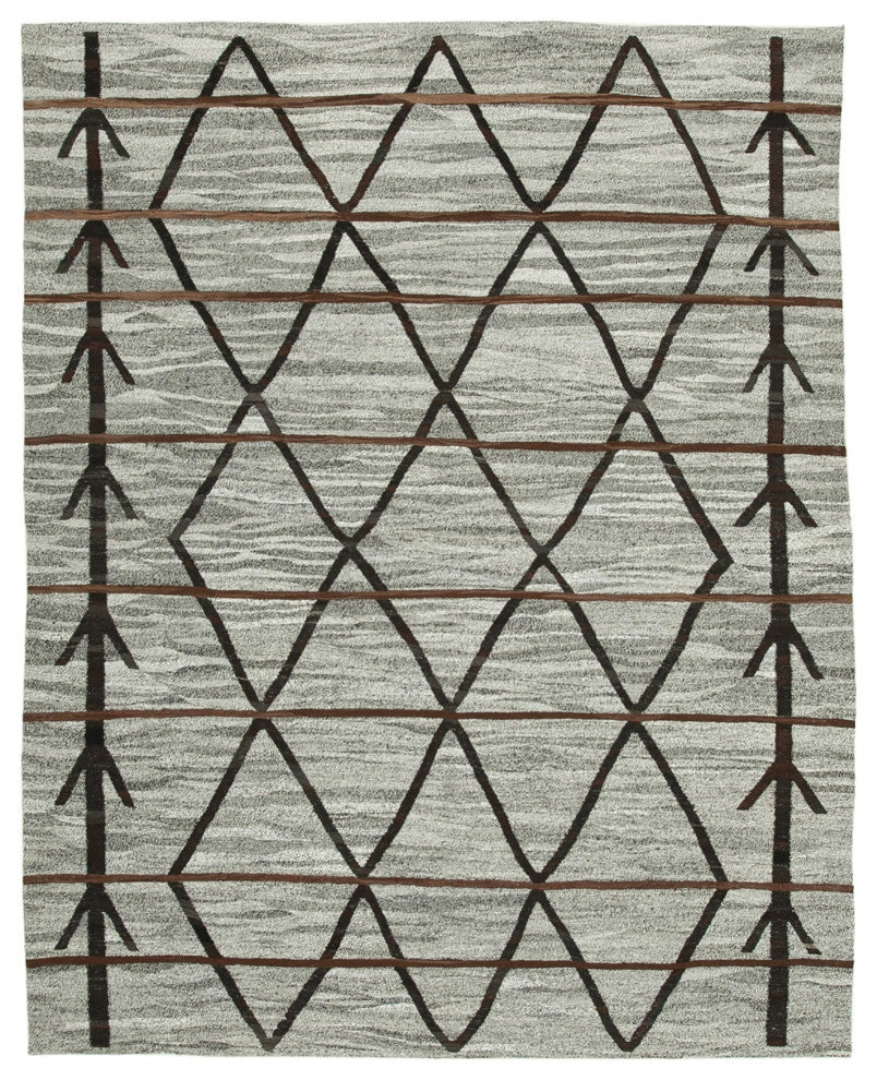Rug N Carpet - Handwoven Turkish 8' 0'' x 10' 0'' Flatweave Wool Kilim Rug