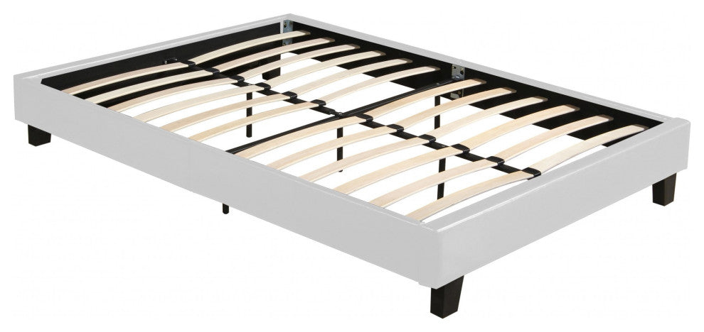 White Platform King Bed