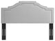 Lucia King/California King Performance Velvet Headboard-Light Gray