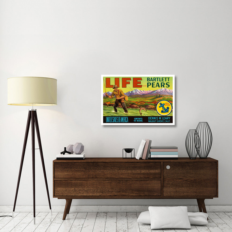 "Life Brand Bartlett Pears" Digital Paper Print by Retrolabel, 38"x26"