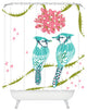 Deny Designs Betsy Olmsted Holiday Birds Shower Curtain