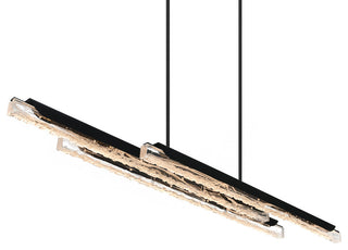 Valira Integrated LED Chandelier, Black, 60"