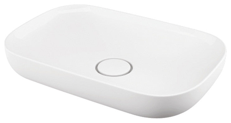 Transolid Franklin 23" Vitreous China Vessel Sink, White