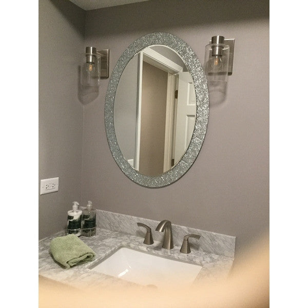 Frameless Crystal Wall Mirror