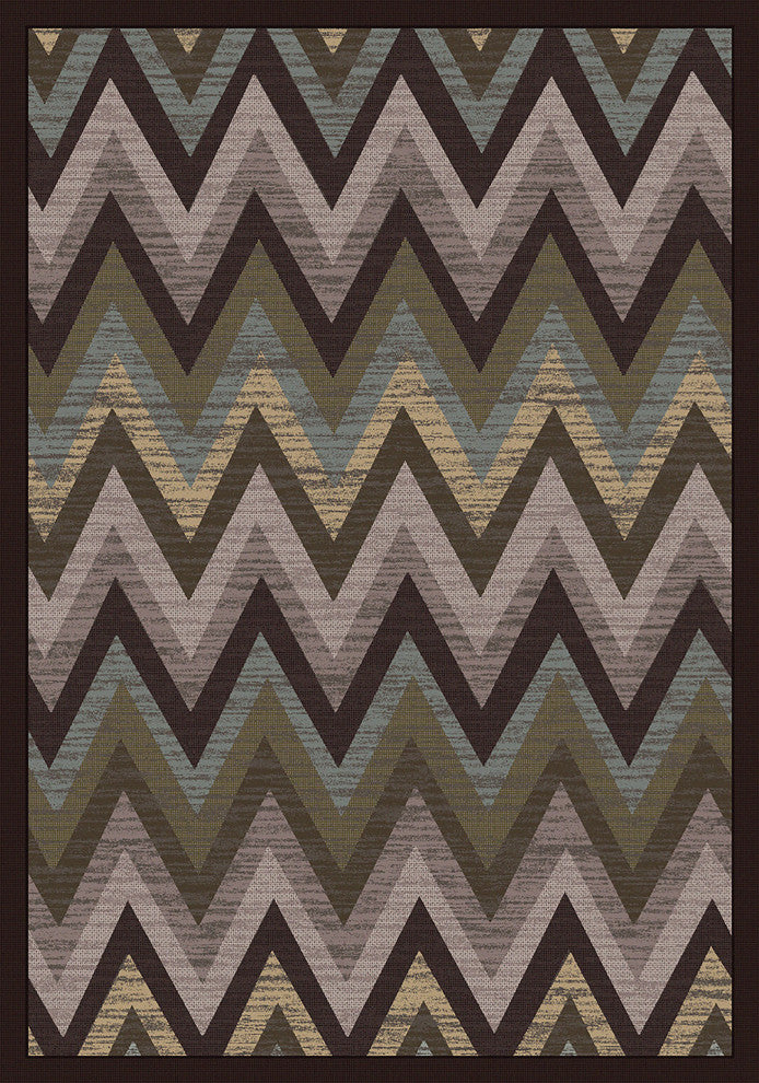 Rain Flame, Green, 5'x8'