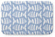 Blue Rectangular Swimming School Pet Feeding Mat for Dogs or Cats