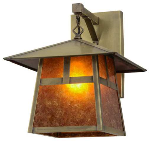 12"W Stillwater "T" Mission Hanging Wall Sconce
