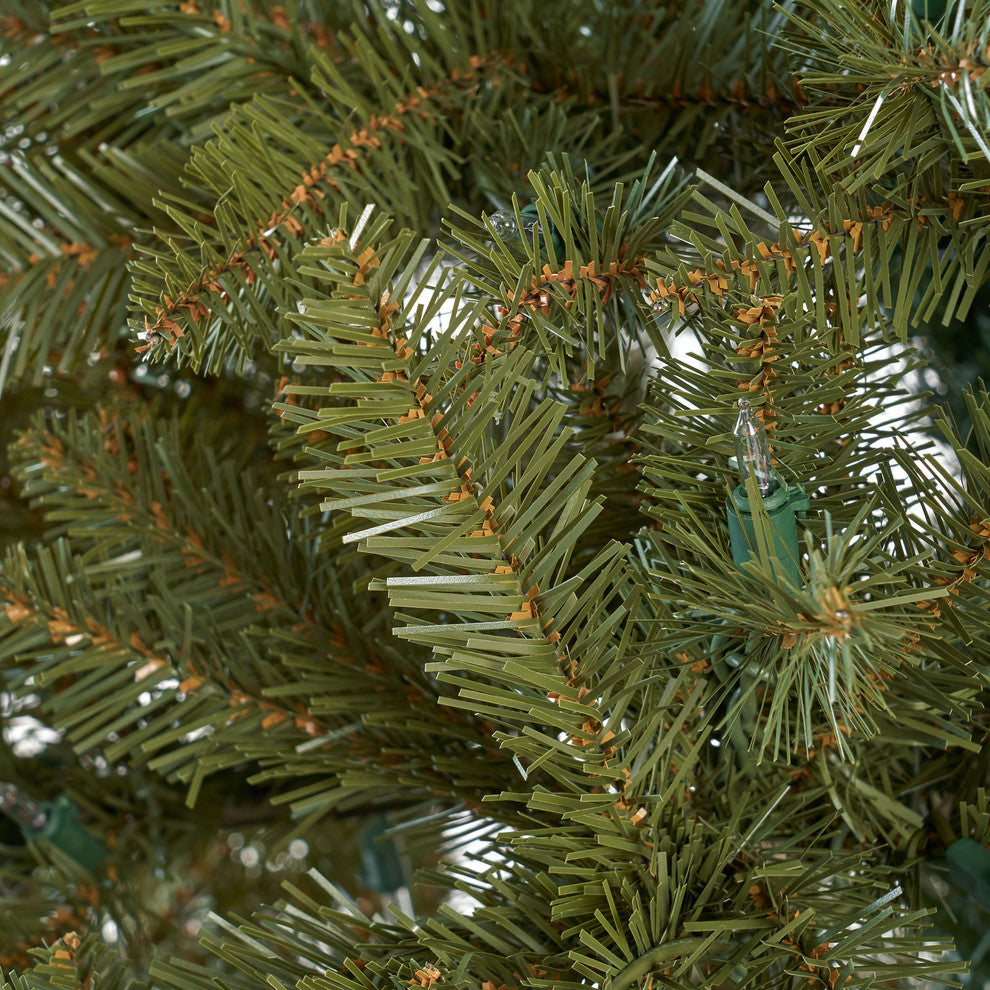 9-foot Fraser Fir Pre-Lit or Unlit Light Hinged Artificial Christmas Tree, Pre-L