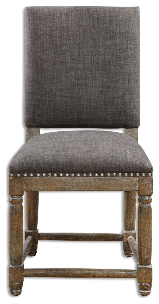 Uttermost 23215 Laurens Fabric Chair Designed by Matthew Williams - Weathered