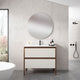 Ikon Modern Standing Bathroom Vanity, Matt Cotton, 32" 2dr