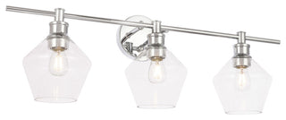 Elegant Lighting LD2316 Gene 3 Light 28"W Vanity Light - Chrome