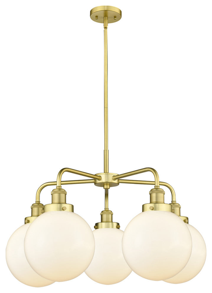 Innovations Beacon 5 26" Chandelier Satin Gold
