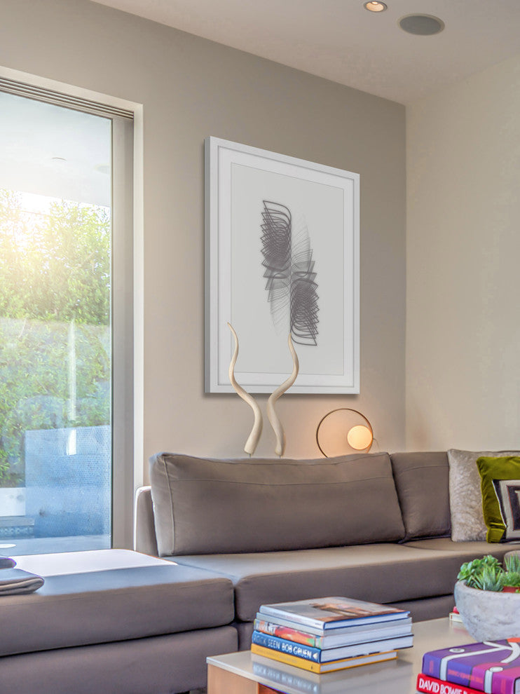 Marmont Hill, "Geometric Motion" by Bryon White Framed Painting Print, 24x36