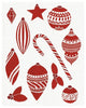 "Christmas Otomi Tile III" Digital Paper Print by Elyse DeNeige, 30"x37"