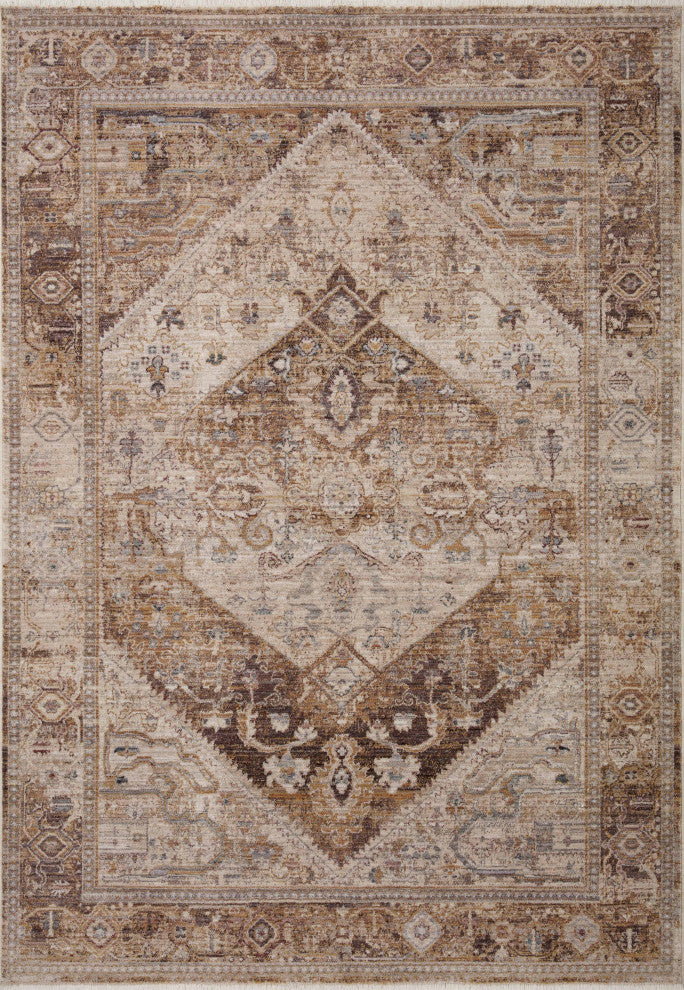 Loloi Lyra Natural / Mocha 2'-7" x 10'-0" Runner Rug