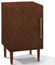 Bowery Hill Modern Engineered Wood Record Player Stand in Mahogany
