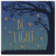 "Twilight Fireflies IV" Digital Paper Print by Laura Marshall, 26"x26"