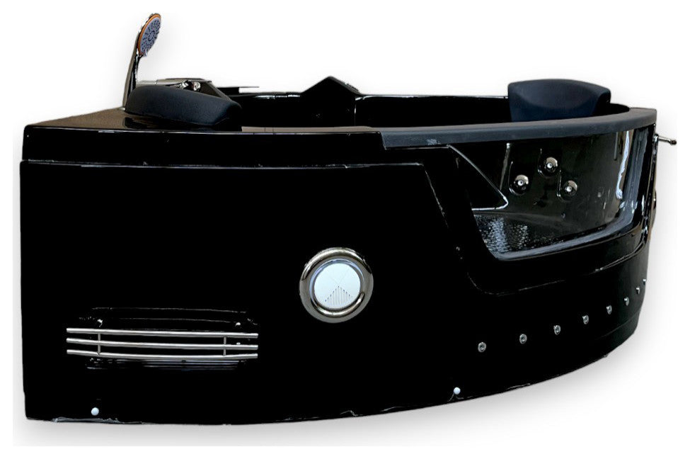 Hot Tub Black 59"x59" Double Pump Heater, Majestic