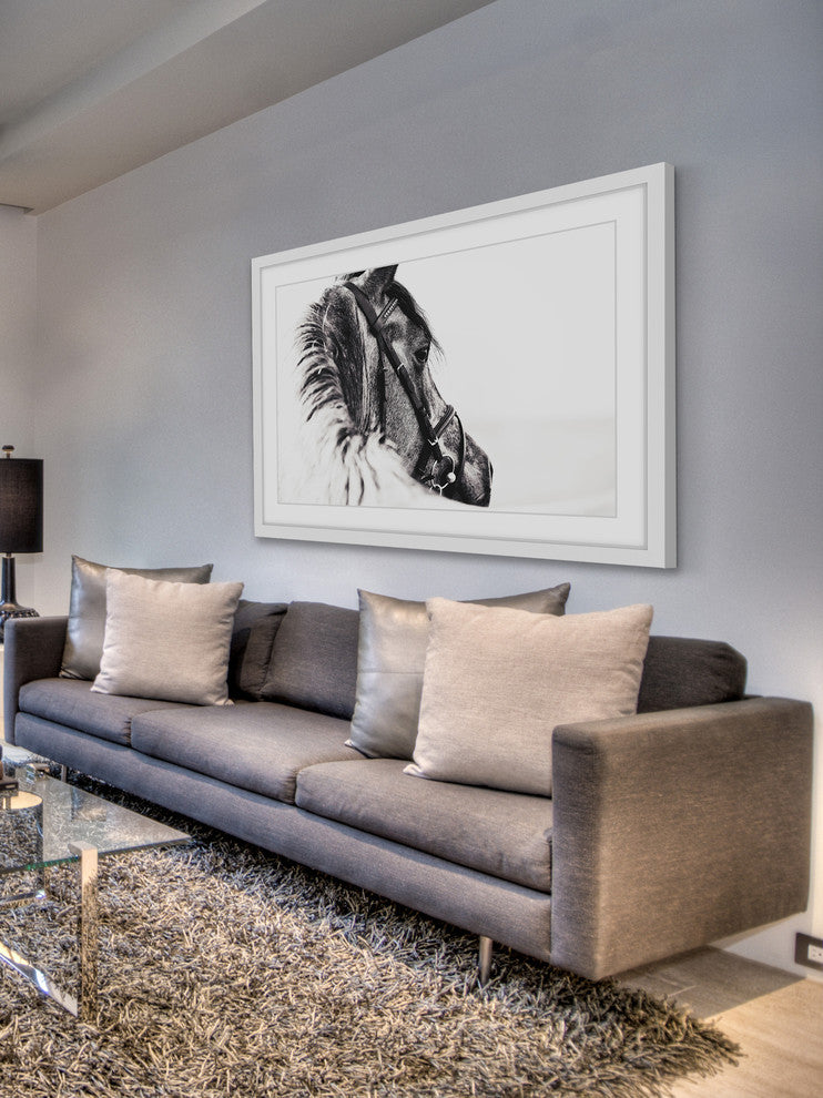 Marmont Hill, "Equus Profile" Framed Painting Print, 30x20