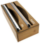 OnDisplay Luxe Bamboo Plastic Wrap/Wax Paper/Aluminum Foil Dispenser for Drawer