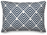 Navy Geometric Arrow 14x20 Lumbar Pillow
