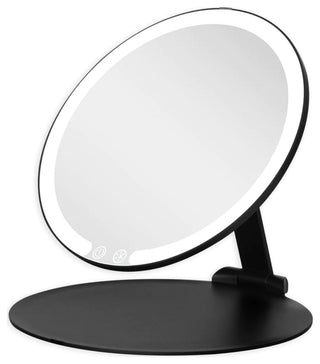 Ayla Slim Tri-Tone LED Makeup Mirror, Black