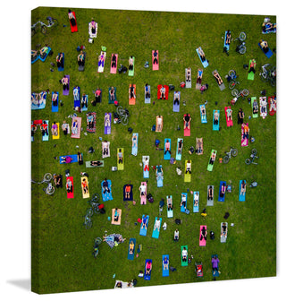 "People On Towels" Print on Canvas by Karolis Janulis