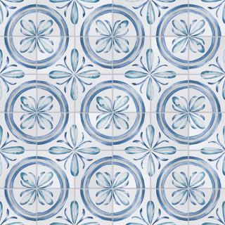 Saint Germain Gele Deco Rivette Porcelain Floor and Wall Tile