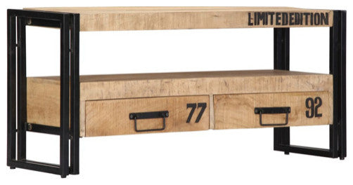 vidaXL TV Stand TV Unit Sideboard TV Console Media Cabinet Solid Mango Wood