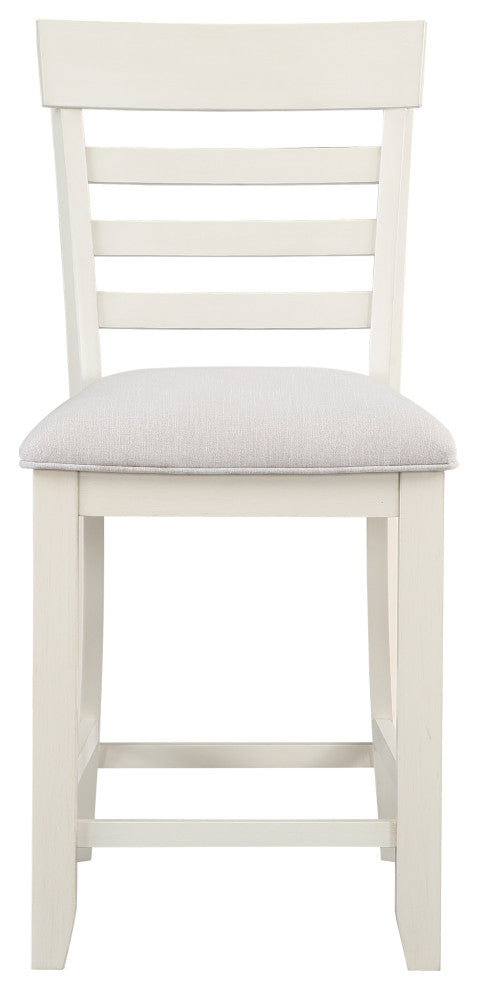 Hyland 24" Counter Stool, White, Set of 2