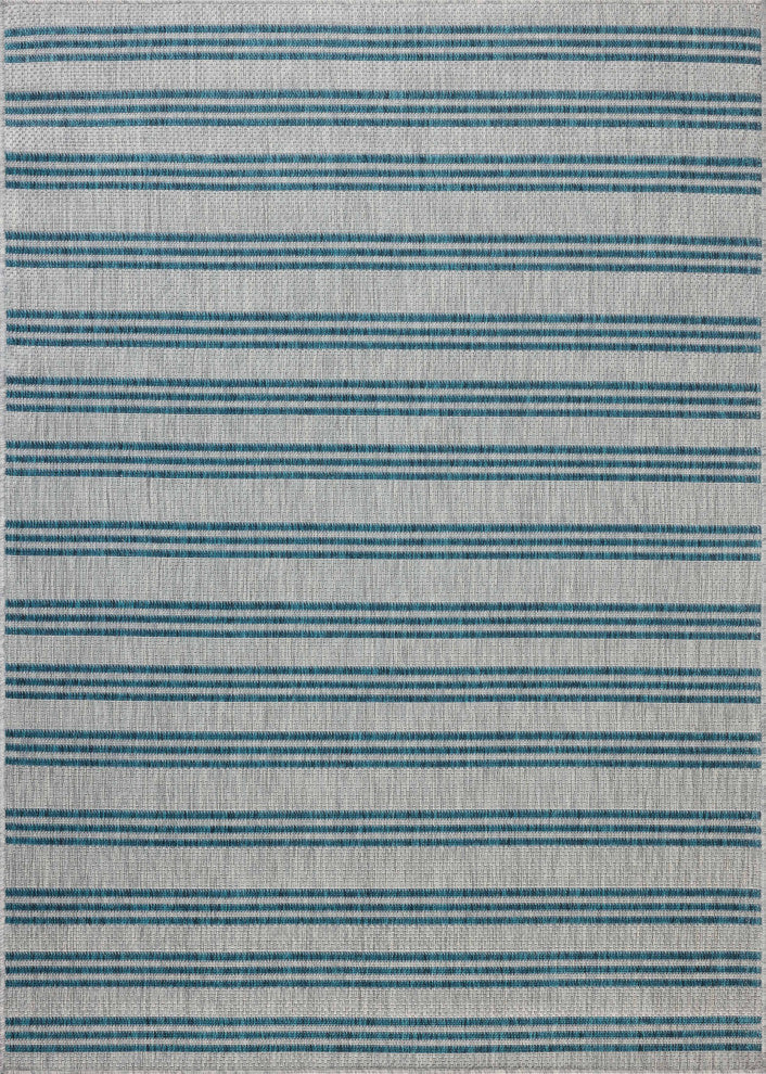 Loloi Easton Teal / Fog 7'-10" x 10' Area Rug