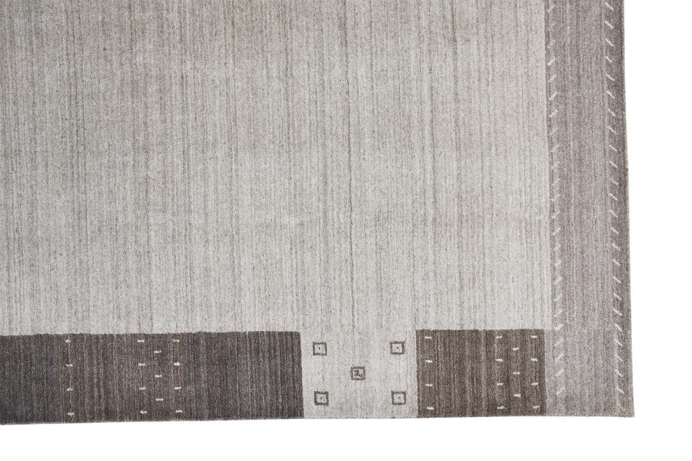 Weave & Wander Yurie Rug, Light Gray, 7'9"x9'9"