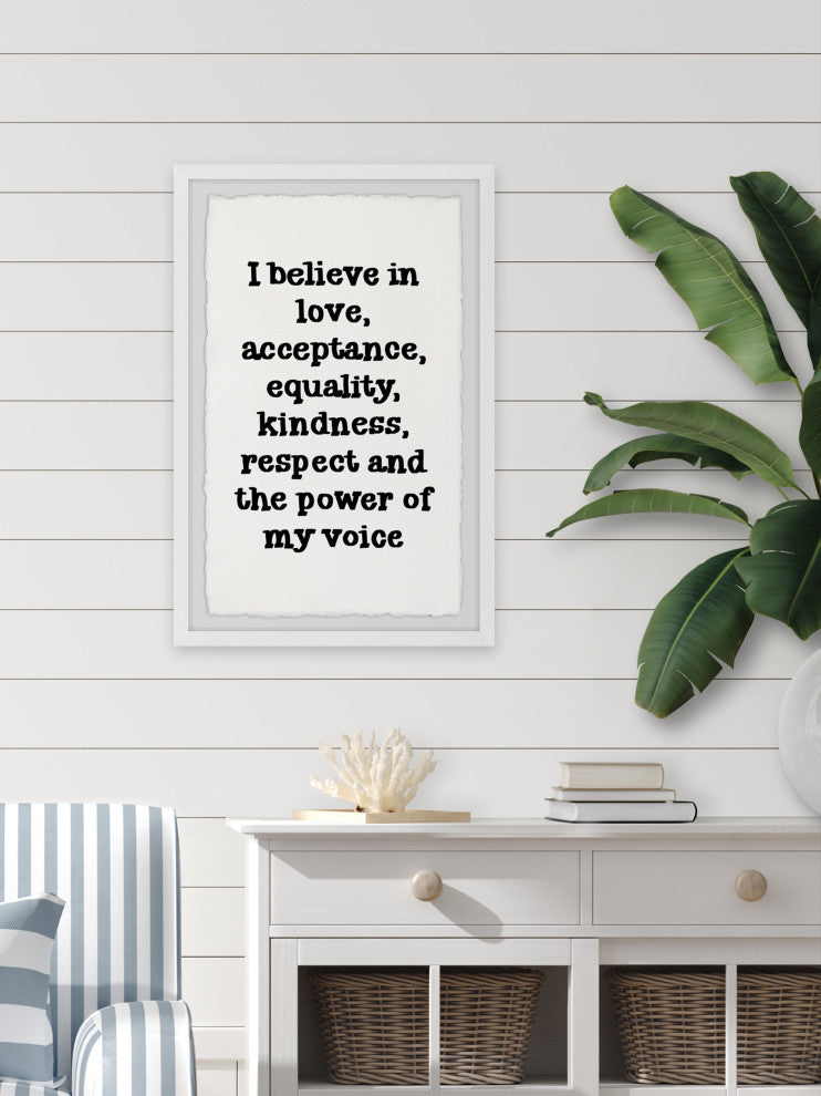 "Power of My Voice" Framed Painting Print, 8x12