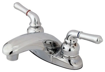 Kingston Brass 4" Centerset Bathroom Faucet, Polished Chrome