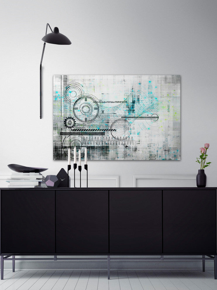 "Gears" Fine Art Canvas Print, 36"x24"