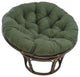 44" Solid Micro Suede Papasan Cushion, Fits 42" Papasan Frame, Hunter Green