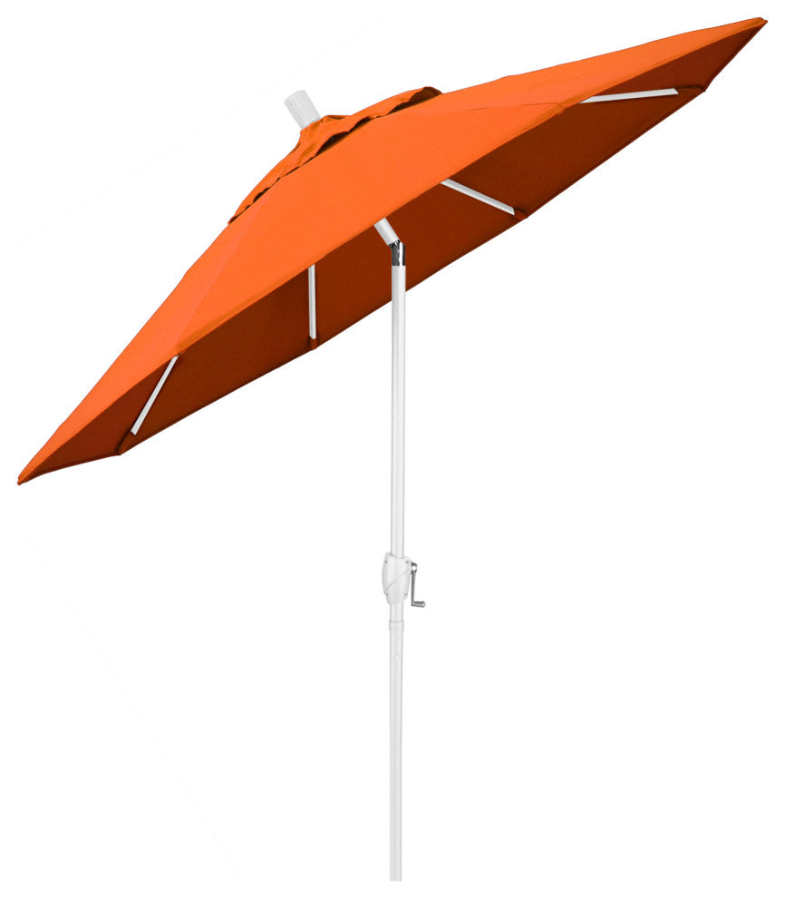 7.5' Aluminum Umbrella Push Tilt, Sunbrella, Tuscan
