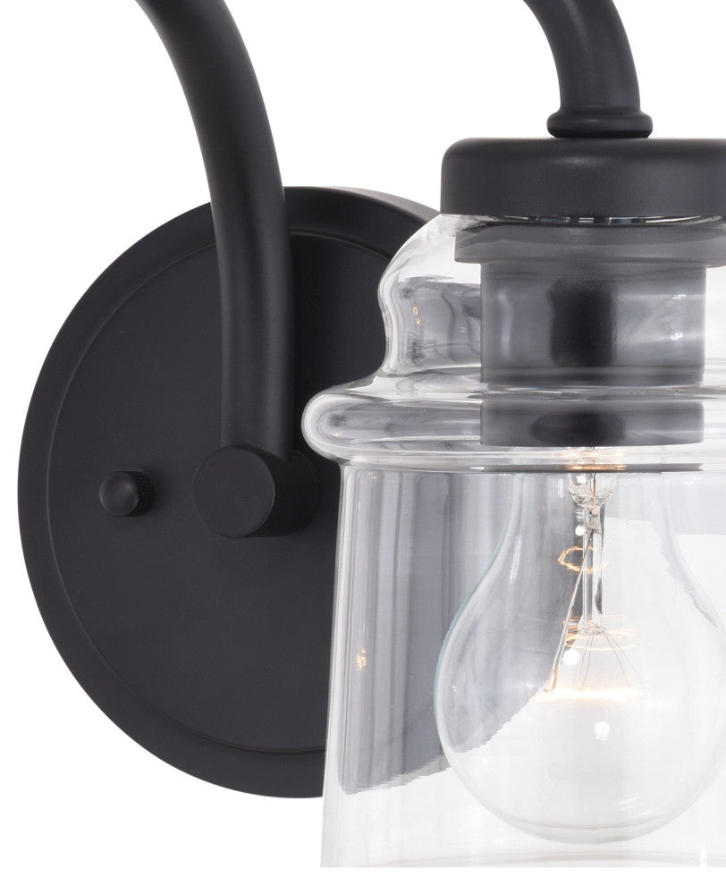 Toledo 2-Light Vanity Matte Black