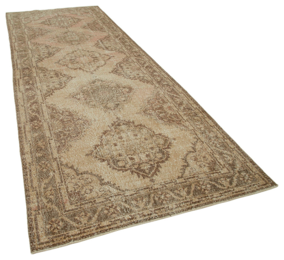Rug N Carpet - Handwoven Oriental 4' 9" x 12' 4" Vintage Runner Rug