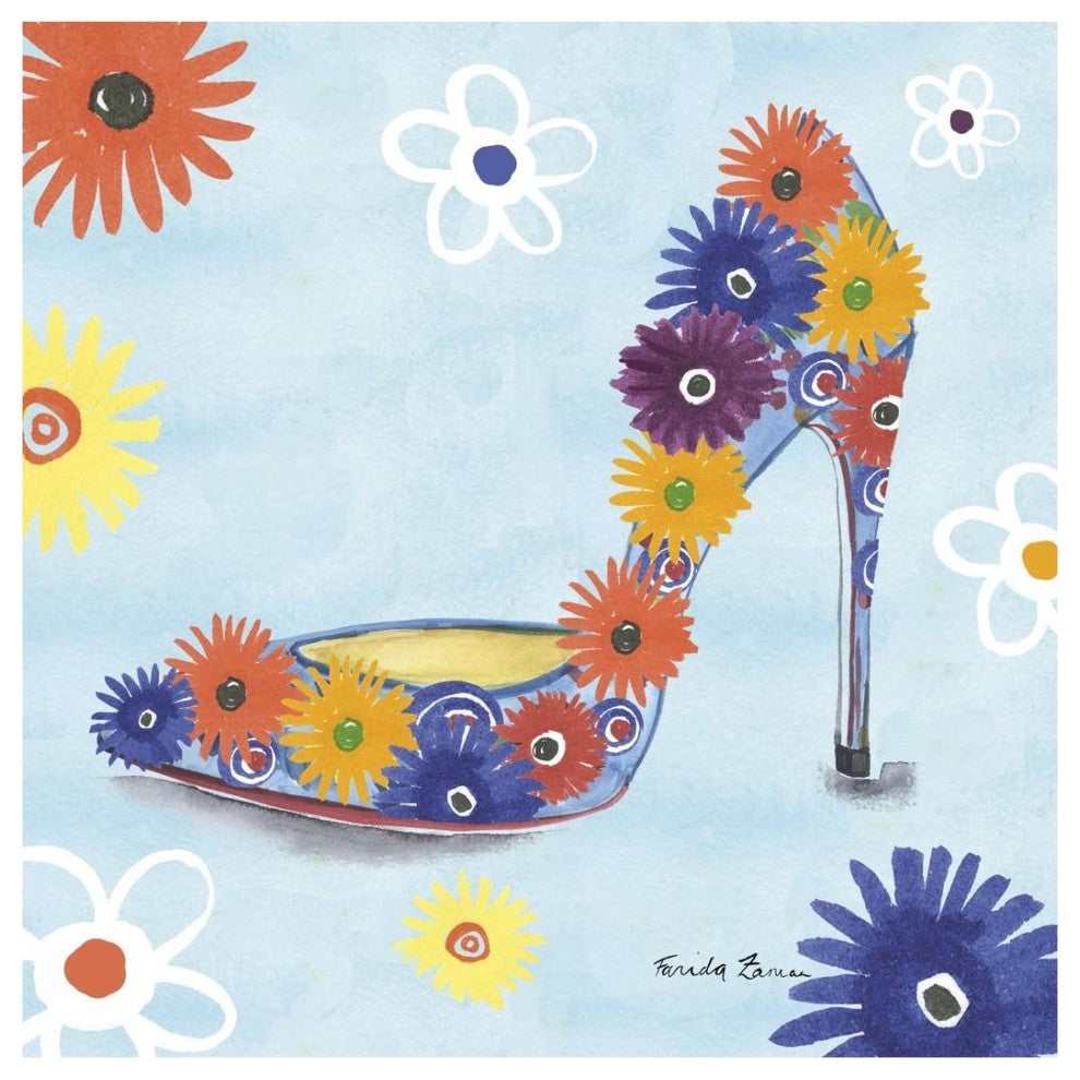 "Love Shoes V" Digital Paper Print by Farida Zaman, 26"x26"