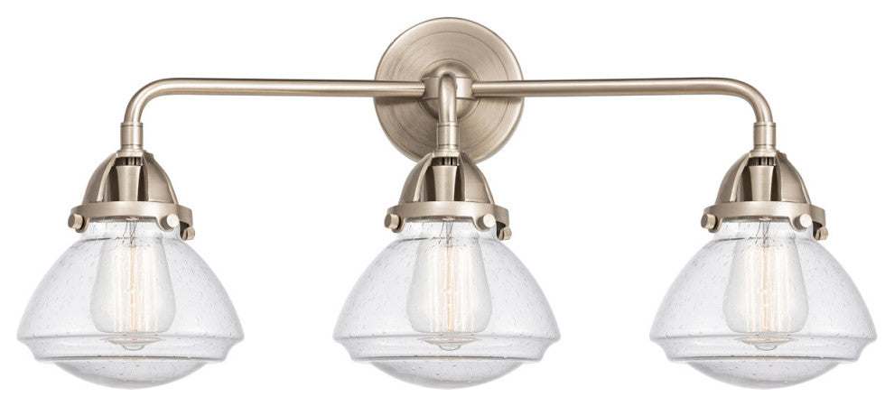 Innovations 288-3W-SN-G324 Olean 3 Light Vanity Light, Brushed Satin Nickel